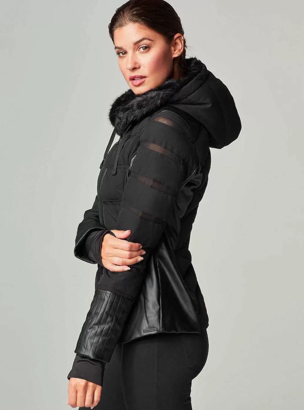 Blanc Noir Asym Moto Kogelvis*Vrouwen Puffers En Jassen