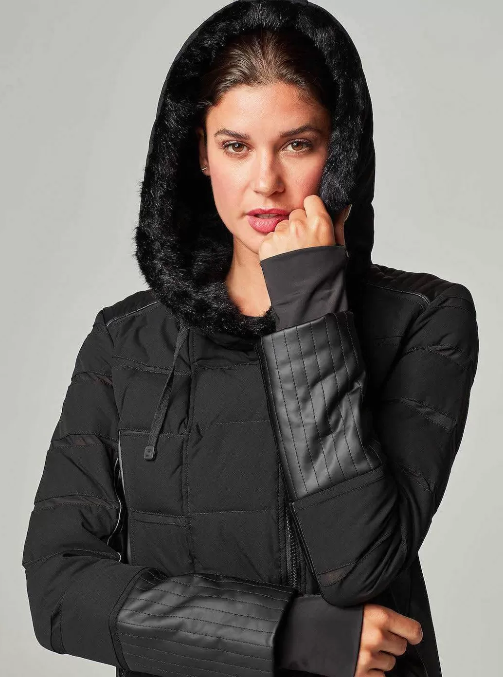 Blanc Noir Asym Moto Kogelvis*Vrouwen Puffers En Jassen