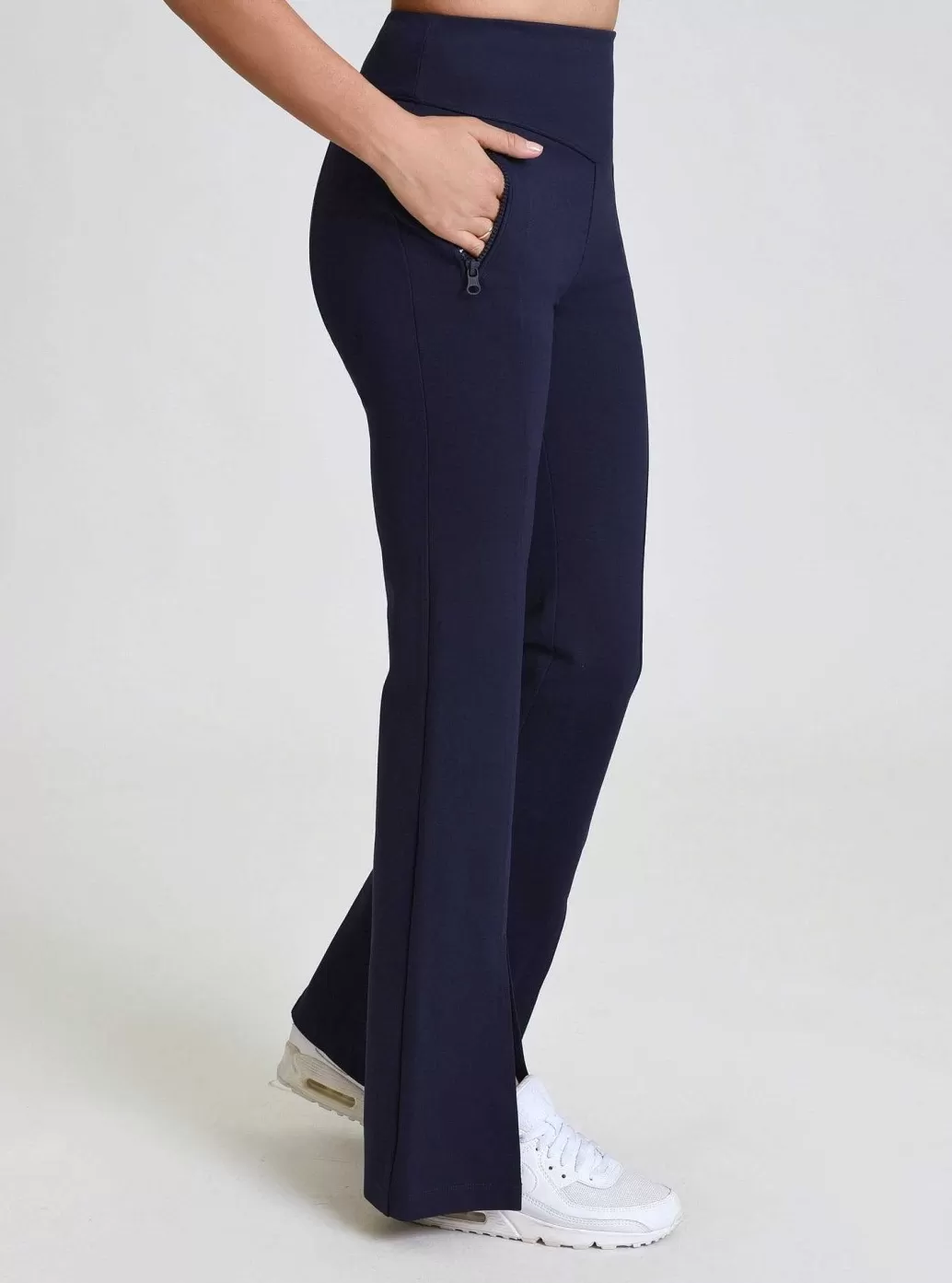 Blanc Noir Cara Broek Met Splitzoom*Vrouwen Marineblauw