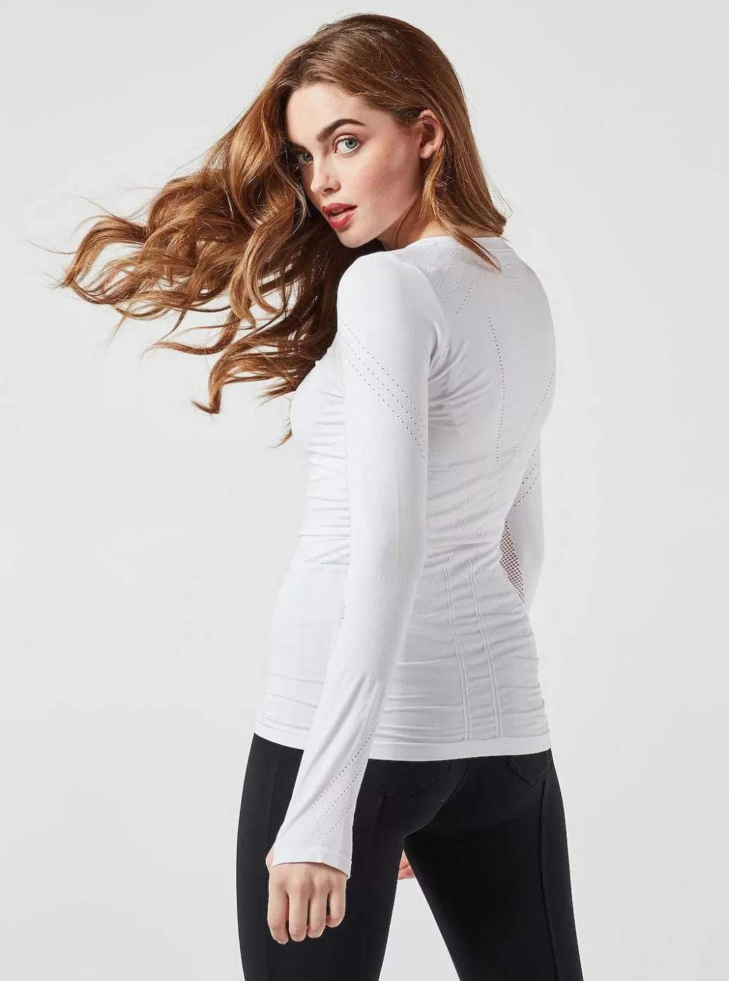 Blanc Noir Ls Magnetische Top*Vrouwen Actieve Kleding