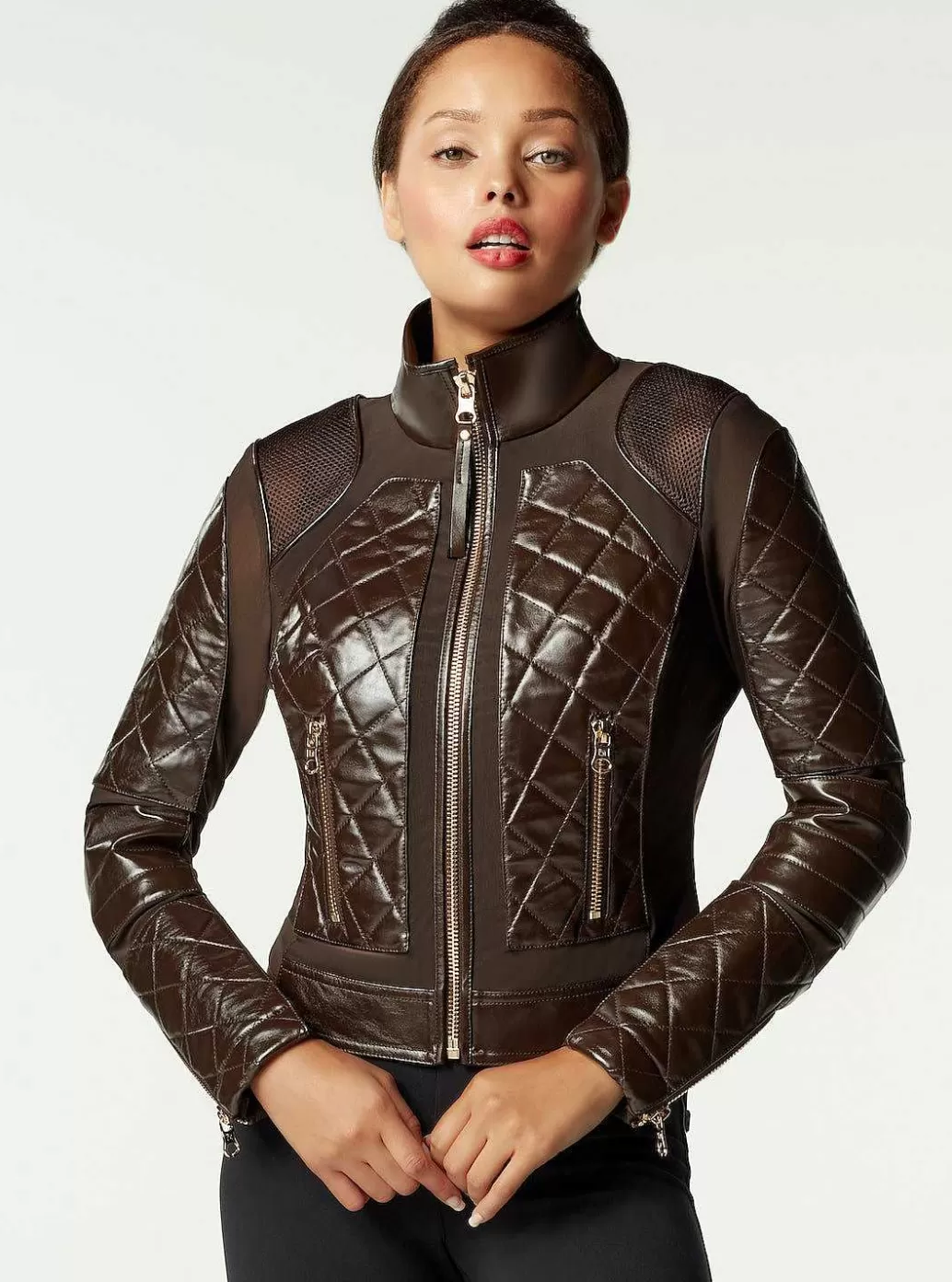 Blanc Noir Moto Jacket Gold-Collectie*Vrouwen Moto'S