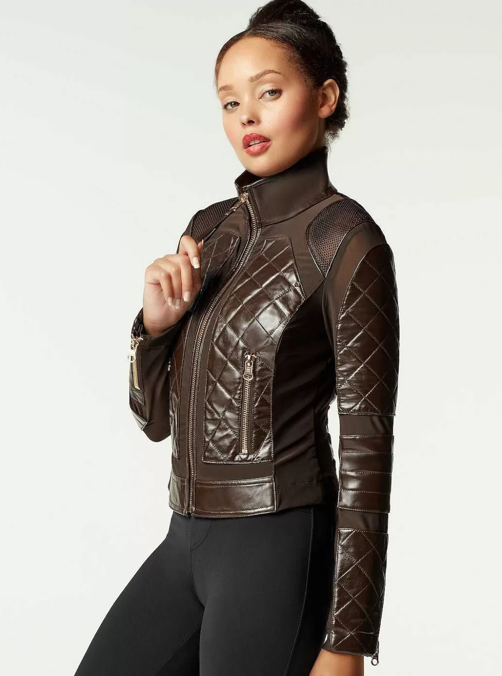 Blanc Noir Moto Jacket Gold-Collectie*Vrouwen Moto'S