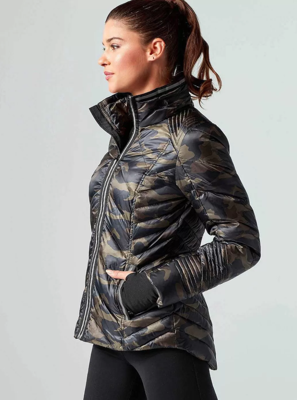 Blanc Noir Puffer Met Reflecterend Jack*Vrouwen Puffers En Jassen