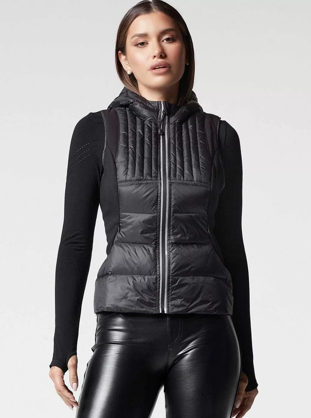 Blanc Noir Reflecterend Vest Met Verengewicht*Vrouwen Puffers En Jassen