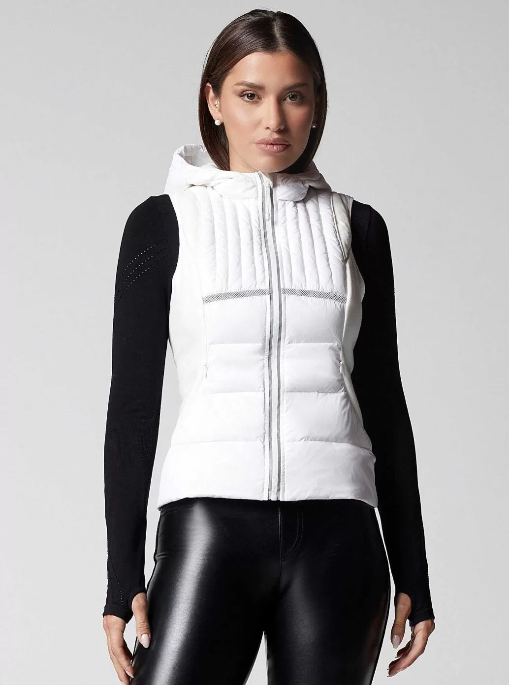 Blanc Noir Reflecterend Vest Met Verengewicht*Vrouwen Puffers En Jassen