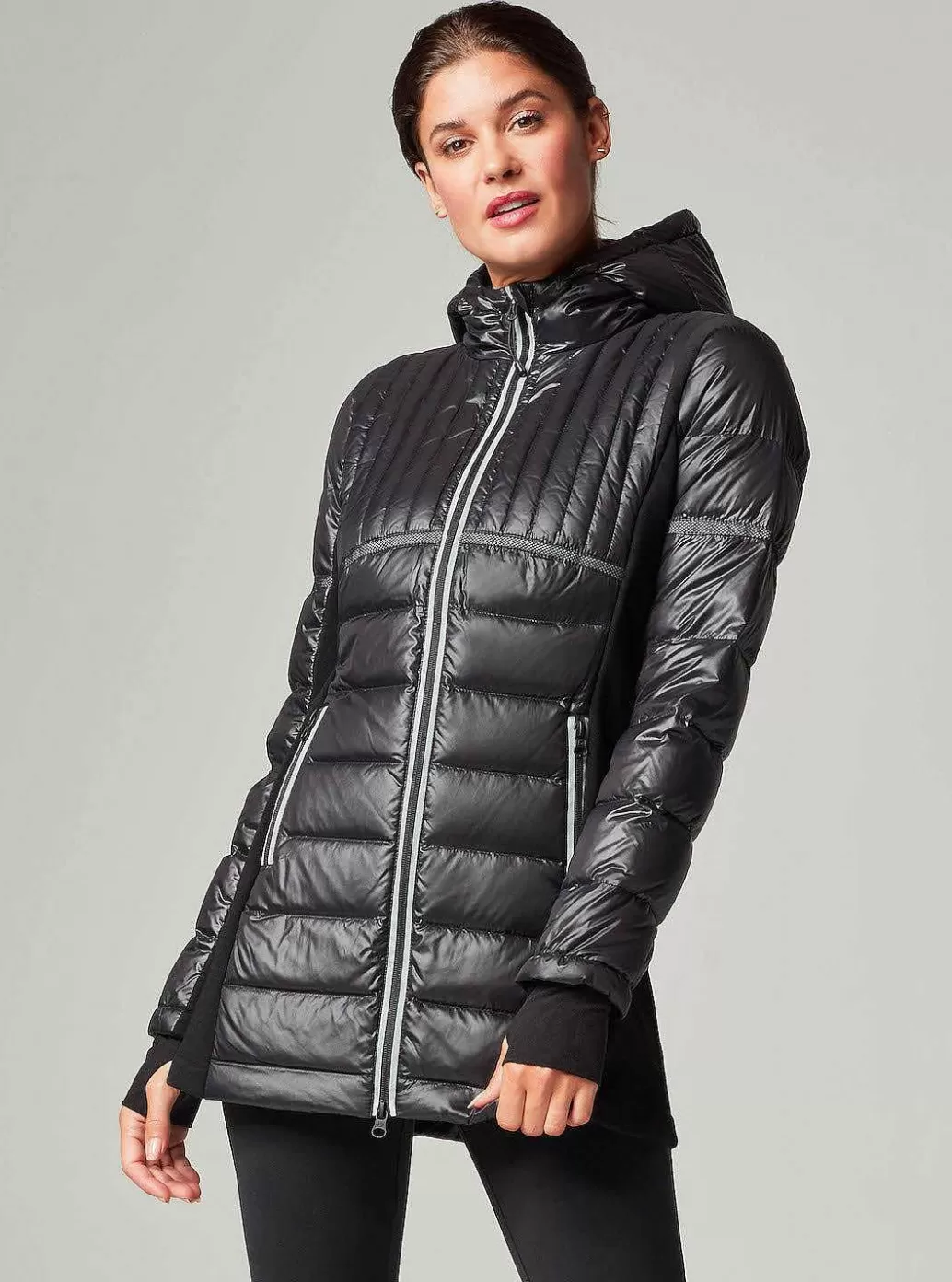 Blanc Noir Reflecterende Parka Met Veergewicht*Vrouwen Puffers En Jassen