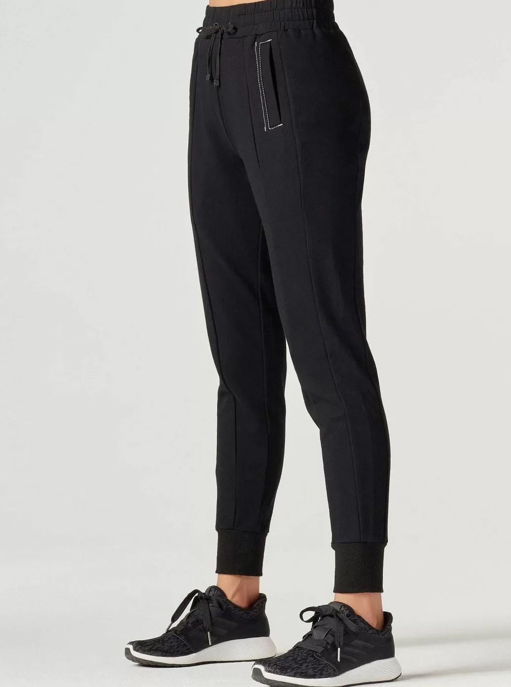 Blanc Noir Yolo Joggingbroek Met Contrasterende Stiksels*Vrouwen Bodems